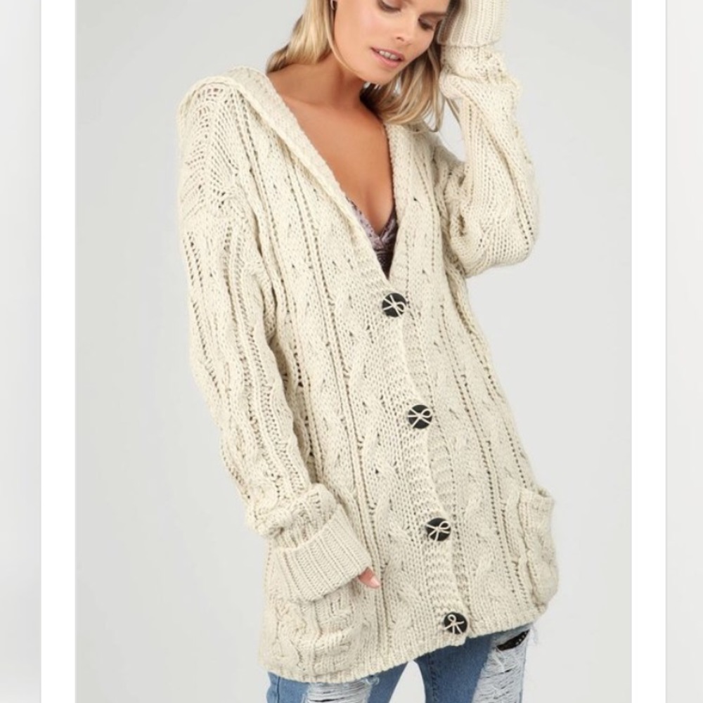 ✨POL Cardigan With Hoodie - Picture 2 of 6